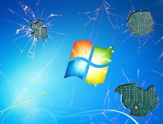 Cracked Computer Screen By Shadowbladef22