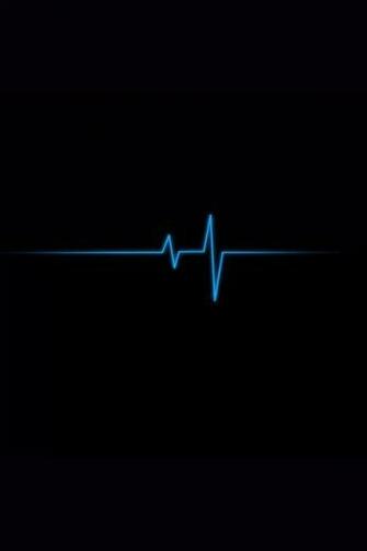 Thin Blue Line iPhone Wallpaper 4s