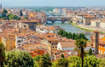 Wallpaper City The Italy Florence Panorama Europe