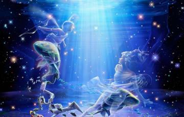 Wallpaper Sea Girl Fish Art Guy Underwater World Under Water