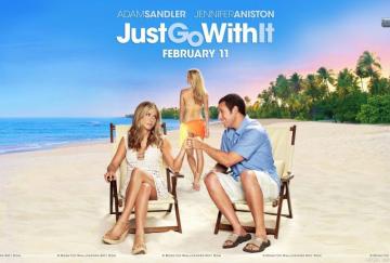 Jennifer Aniston And Adam Sandler In Just Go With It HD Wallpaper