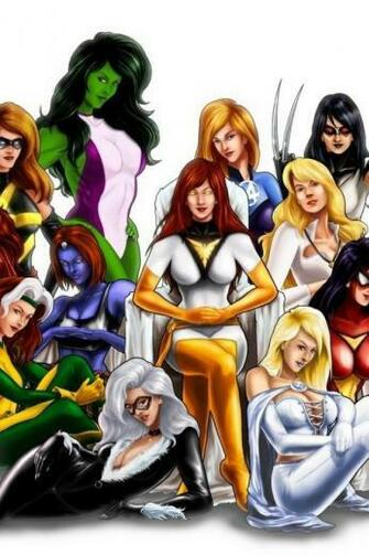Mystique Marvel Divas Spider Woman Wallpaper