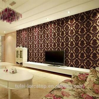 Flock Wallpaper Flocking Wallcovering 3d