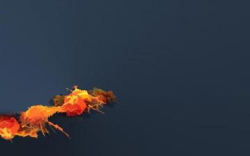 Digital Fire Wallpaper Stock Photos