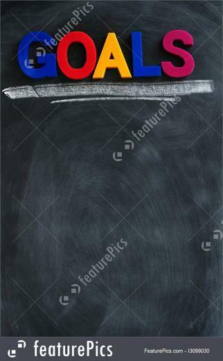 Signs And Info Goals Background With Copy Space Stock Image