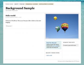 Add Custom Background To The Thesis Wordpress Theme