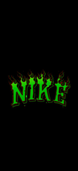Black Nike Wallpaper With Flame Logo iPhone HD