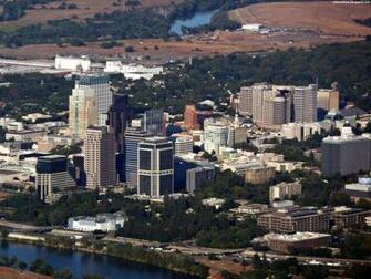 Sacramento Aerial Downtown Natural Beauty California United