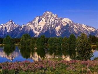 Peak Of Teton Mountain Range Wallpaper