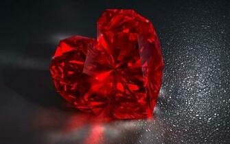 Red Diamond Heart Wallpaper