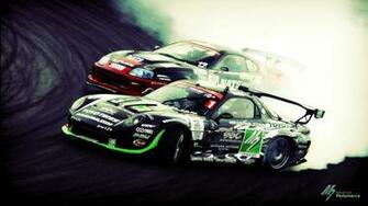 Supra Vs Rx7 Drift Wallpaper Myspace Background