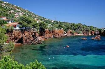 South Of France Landscape Painting Desktop Wallpaper Desktopianet