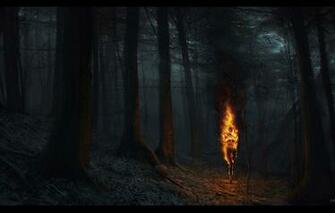 Wallpaper Torch Ashen Falls Fire Woods Nitgh Image For Desktop
