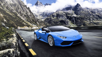 Lamborghini Blue Car Wallpaper