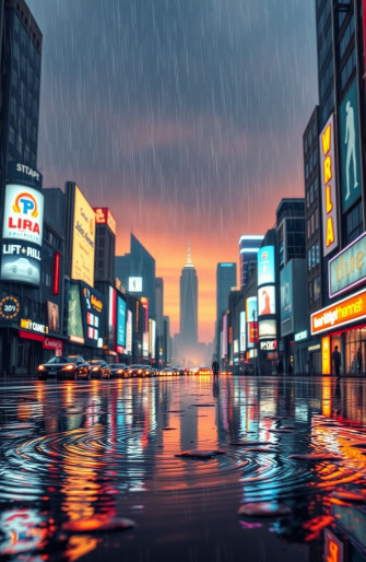 3d Rain Wallpaper