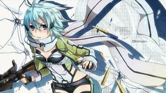 Sinon Sword Art Online Gun Gale Anime HD Wallpaper