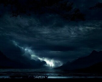 Nights Clouds In Dark Blue World Wallpaper Collection