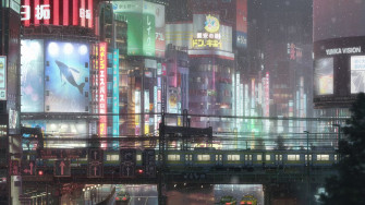 Anime Japan Tenki No Ko City Weathering With You Rain 4k