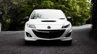 Wallpaper Mazda White Front 4k UHD