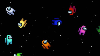 Among Us Space Background Wallpaper