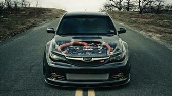 Dark Subaru Impreza Sti High Definition Wallpaper HD