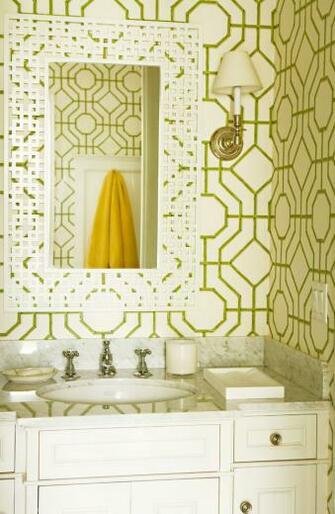 Trellis Wallpaper Ballard Designs Decorating Ideas Gallery In Powder