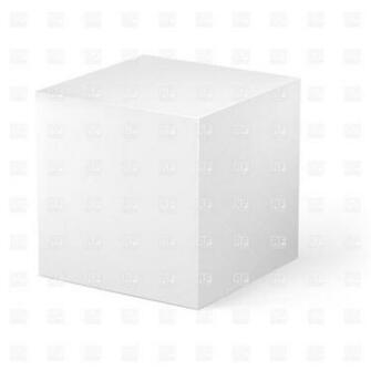 Blank White Cube On Background Objects Royalty