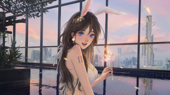 Cute Anime Girl Art 4k HD Wallpaper