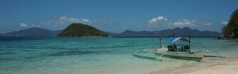 Tropical Island Beach Scenery Calamianes Islands