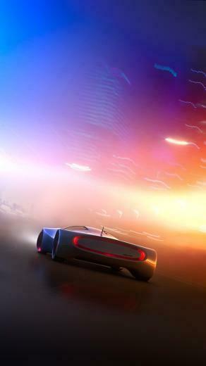 Car Syd Mead Comp iPhone 5s Wallpaper