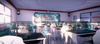 Sci Fi Anime Classroom By Ah Kai