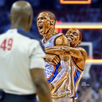 Kevin Durant And Russell Westbrook Wallpaper