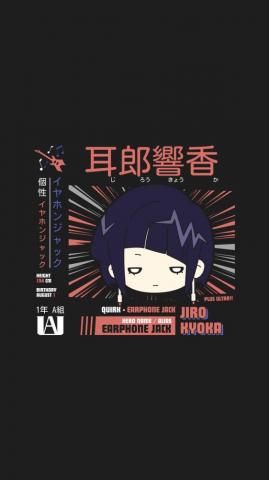 Kyoka Jiro Wallpaper Earphone Jack Hero Cute