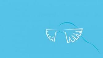 Walrein Minimalism Blue Background Wallpaper Anime