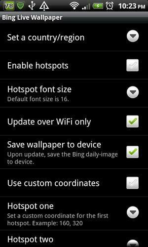 Bing Live Wallpaper For Android