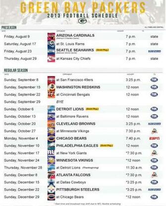 Green Bay Packers Schedule Tramon Williams