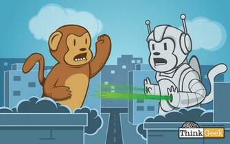 Mecha Monkeys Thinkgeek High Quality Wallpaper Definition