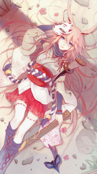 Anime Girl Pink Hair Yae Sakura Honkai Impact 3rd 4k