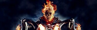 Ghost Rider Motorcycle Fire Skull Wallpaper