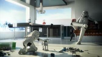 Star Wars Room Child Toy Walker Stormtroopers Humor Funny Wallpaper