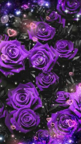 Wallpaper By Artist Unknown Purple Roses