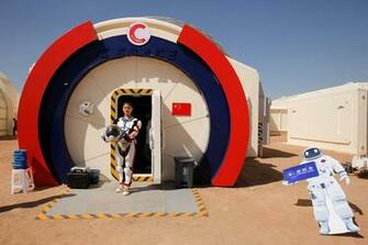 China S Fake Mars Base Camp Lets Visitors Explore Star Wars Style