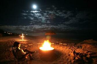 Fire Beach HD Wallpaper
