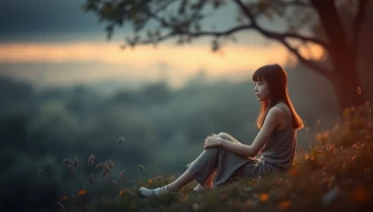 Alone Girl Photography Wallpaper