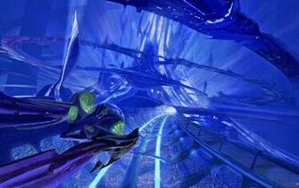 Futuristic Artwork Underwater Syd Mead Wallpaper