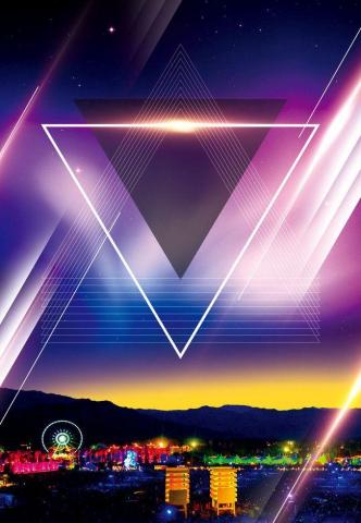 Fashion Nightclub Showcase Background Material Poster