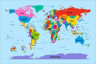 Comcountries Of The World Map For Kids HD Wallpaper Background