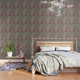 Color Pops Red Bromeliad Wallpaper By Choushine Society6