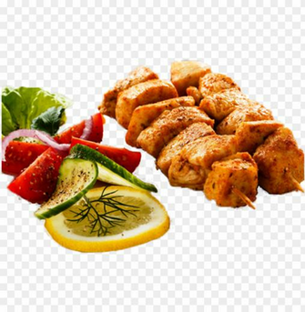 The Shish Kebab Is Chicken Png Image With