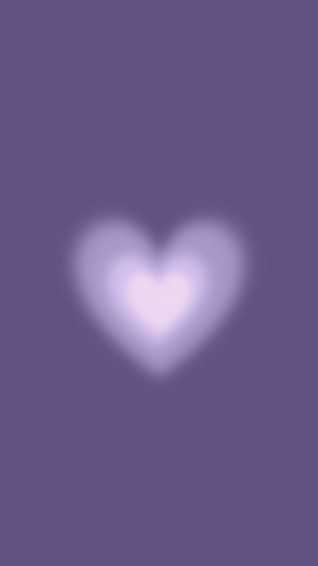 Wallpaper Purple Heart Simple Phone